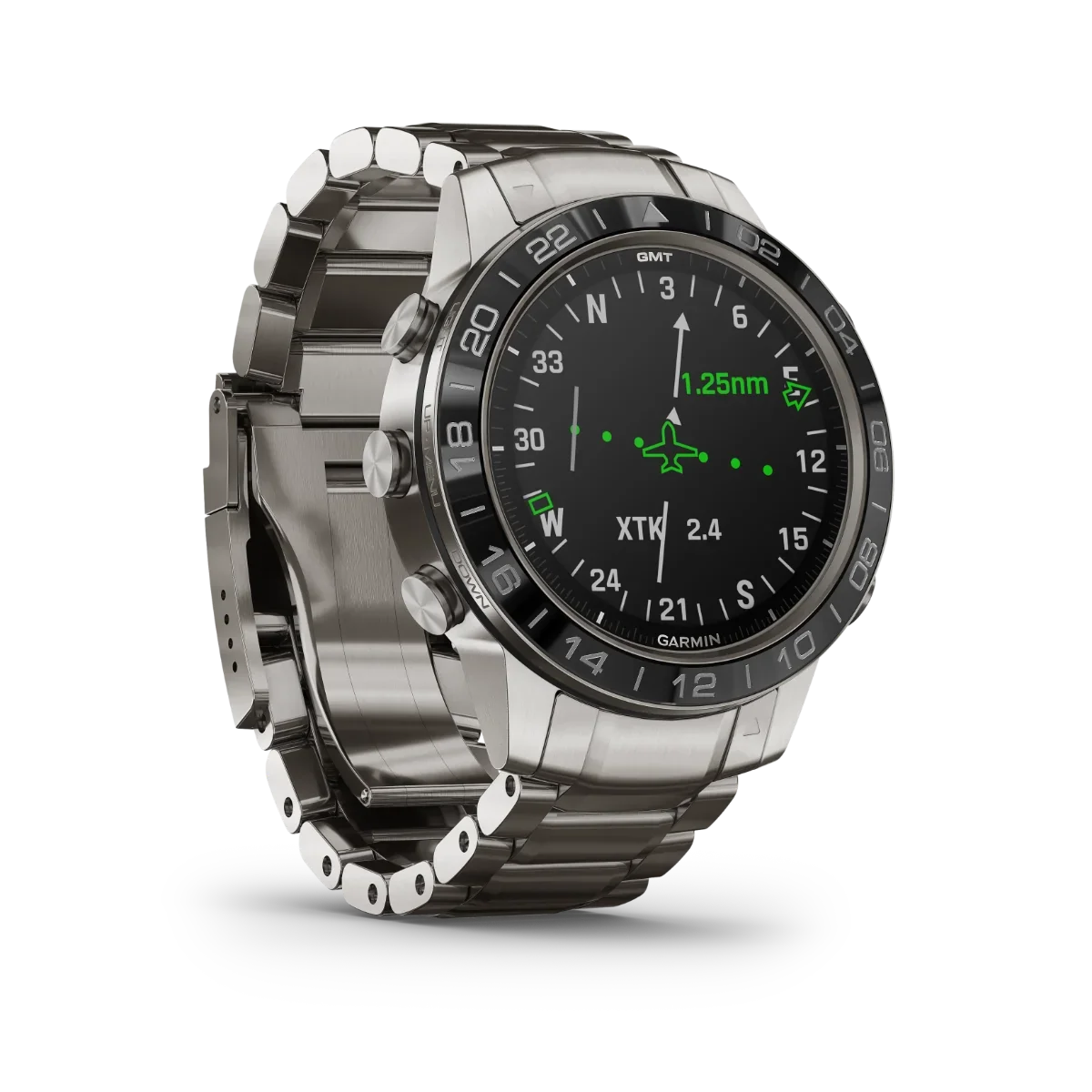 Garmin MARQ Aviator stainless steel luxury GPS smartwatch