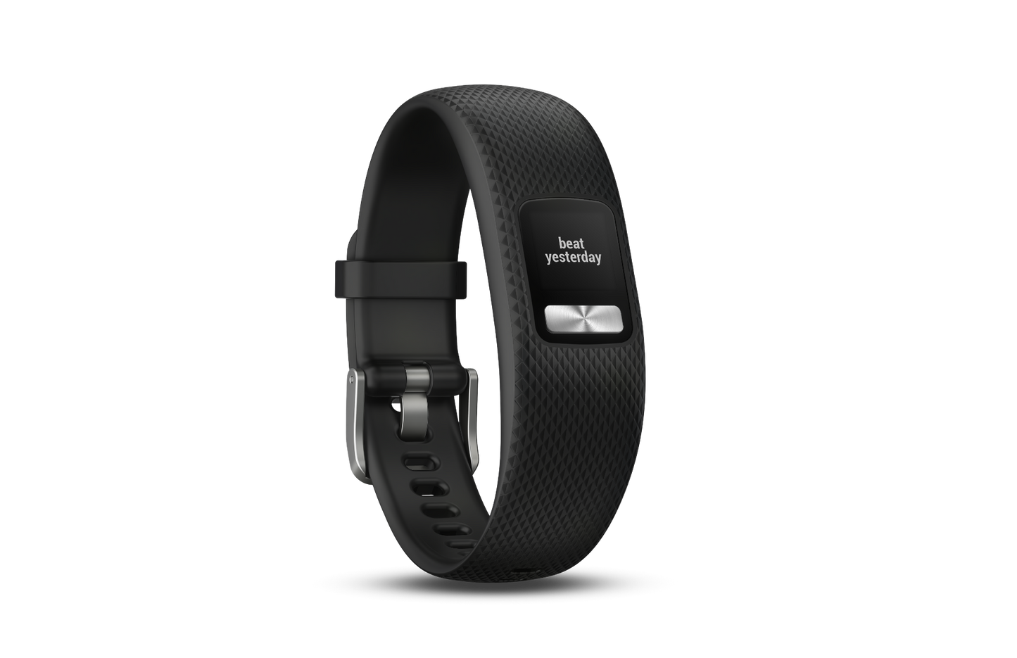 Garmin vivofit 4 black large fitness tracker with textured band and small display