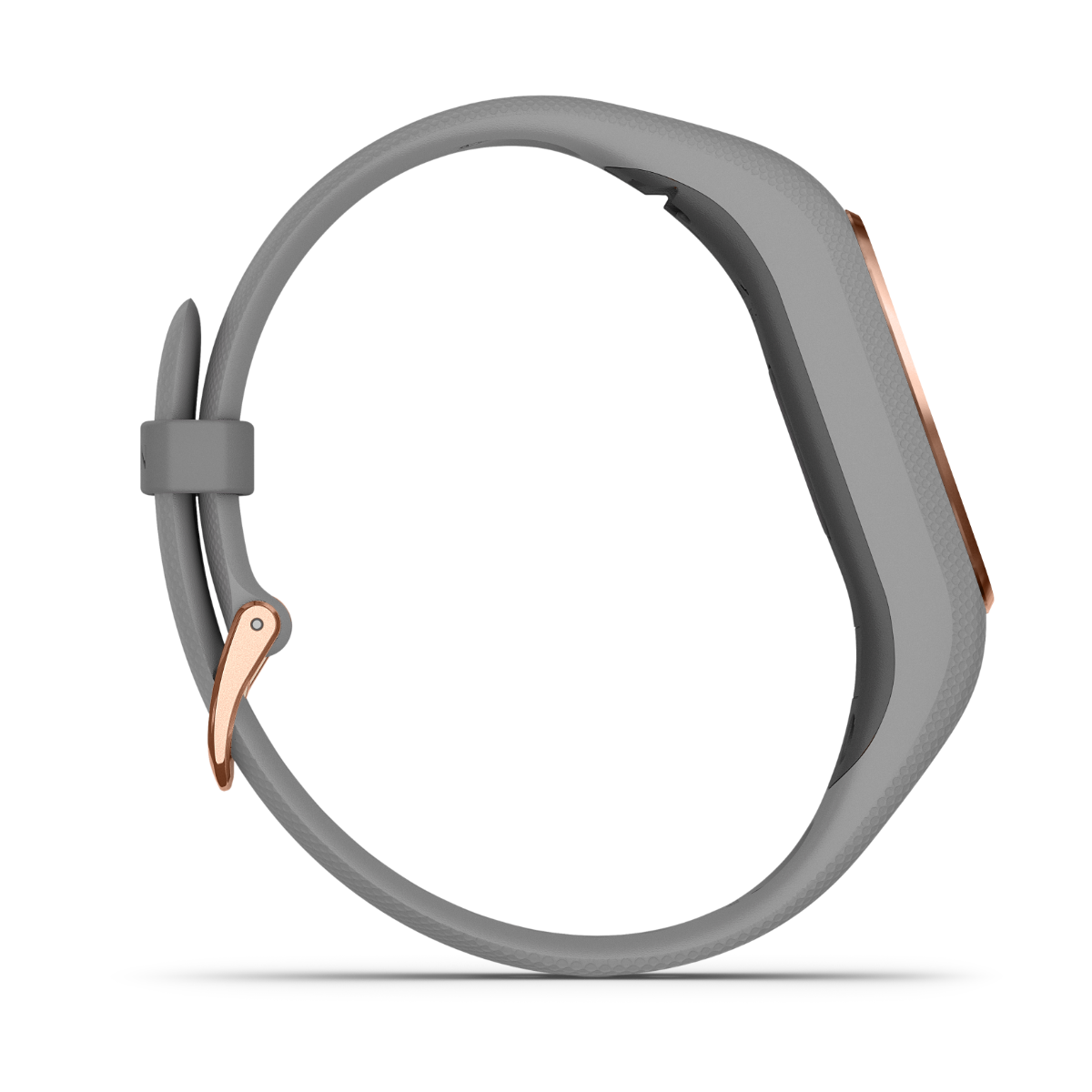Garmin Vivosmart 4 rose with gold hardware on gray band
