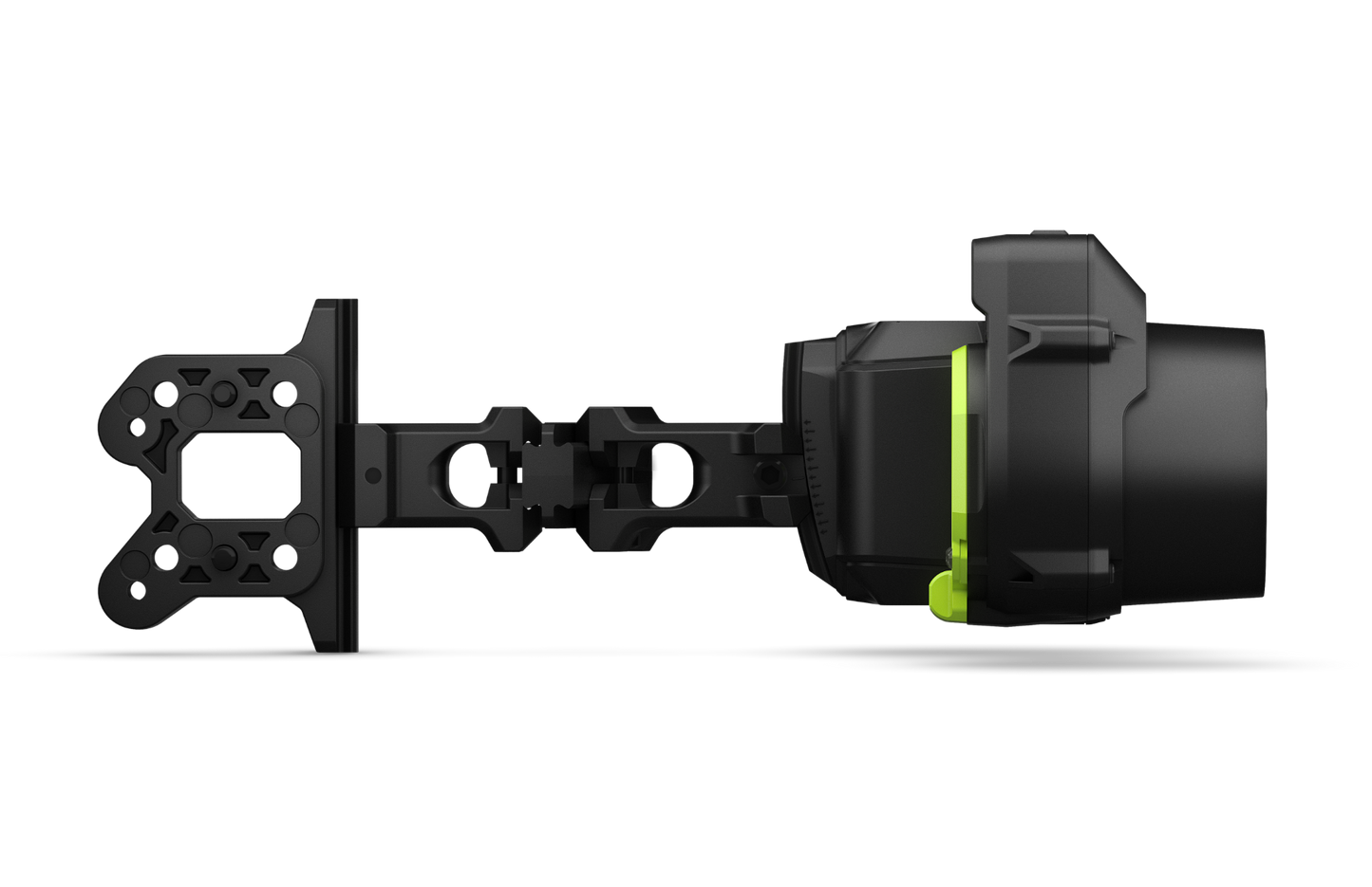 Garmin Xero A1i right-handed bow sight, certified refurbished, black with neon-green accent.