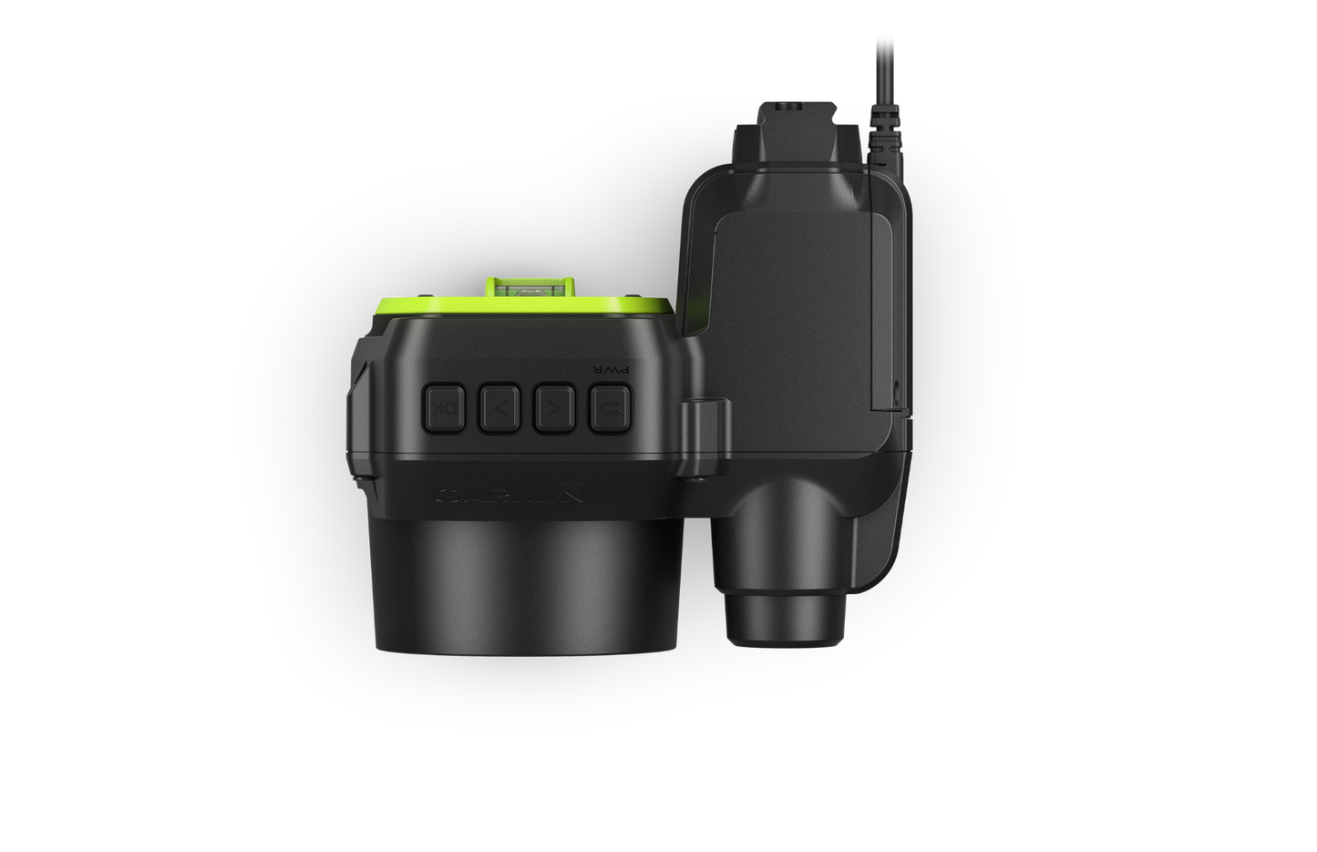 Garmin Xero A1i right-handed bow sight, certified refurbished with lime-green accents