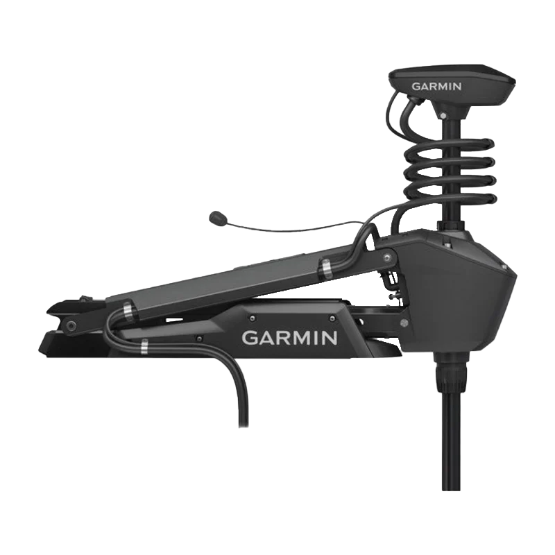 Garmin Force trolling motor, 57-inch shaft, black finish with Garmin branding