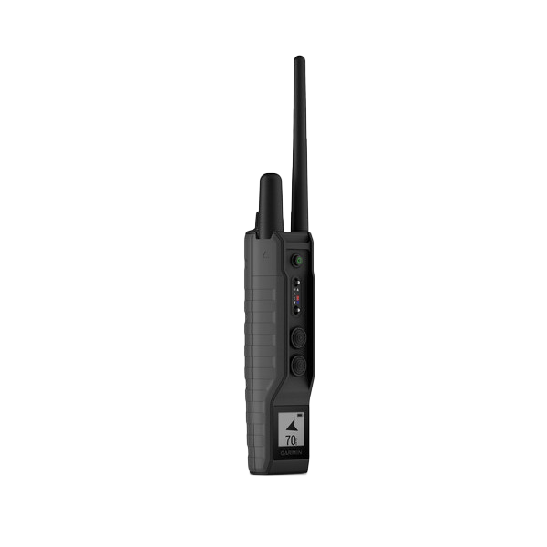 Garmin Pro 550 Plus TT 15 Mini Bundle handheld dog training remote, black/gray.