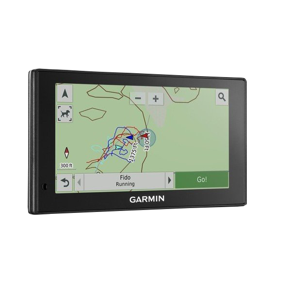 Garmin DriveTrack 70LMT 7-inch car GPS navigator in black with map display