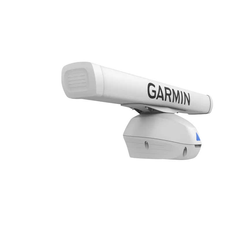 Garmin GMR Fantom 254 Open Array marine radar on white pedestal