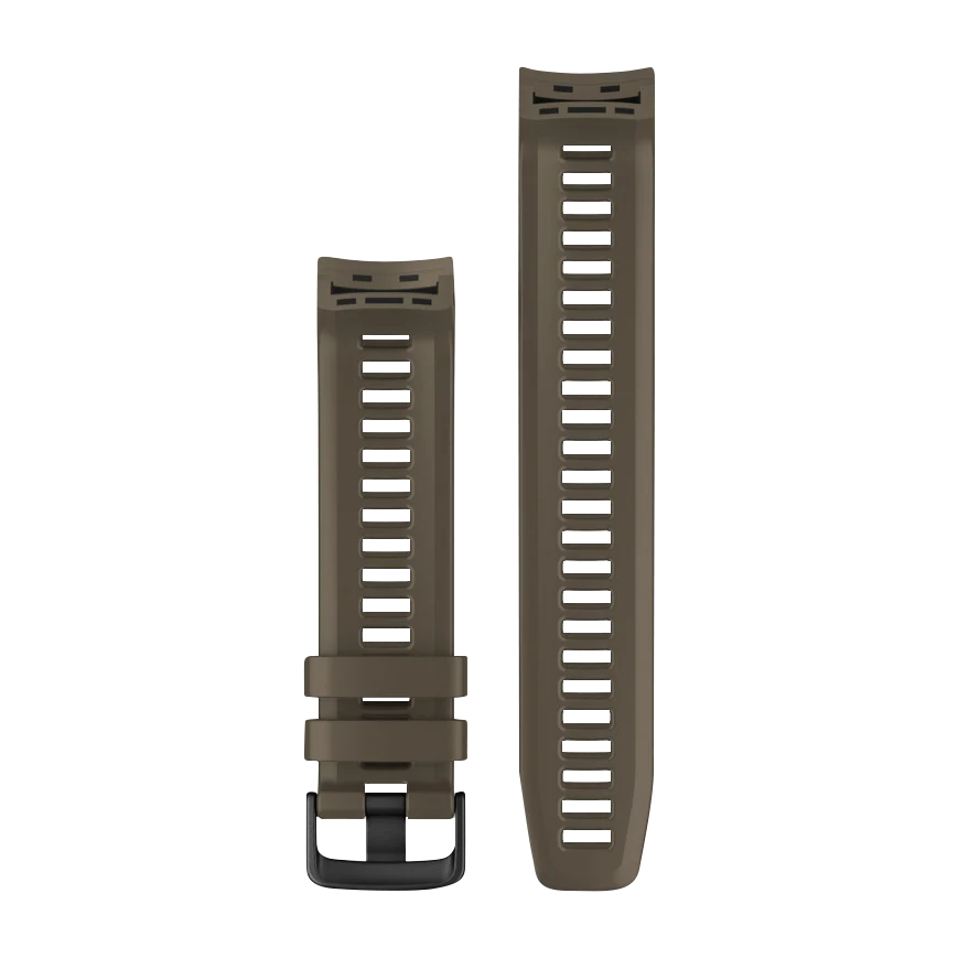 Garmin watch bands in coyote tan; two-piece strap set for Garmin watches.