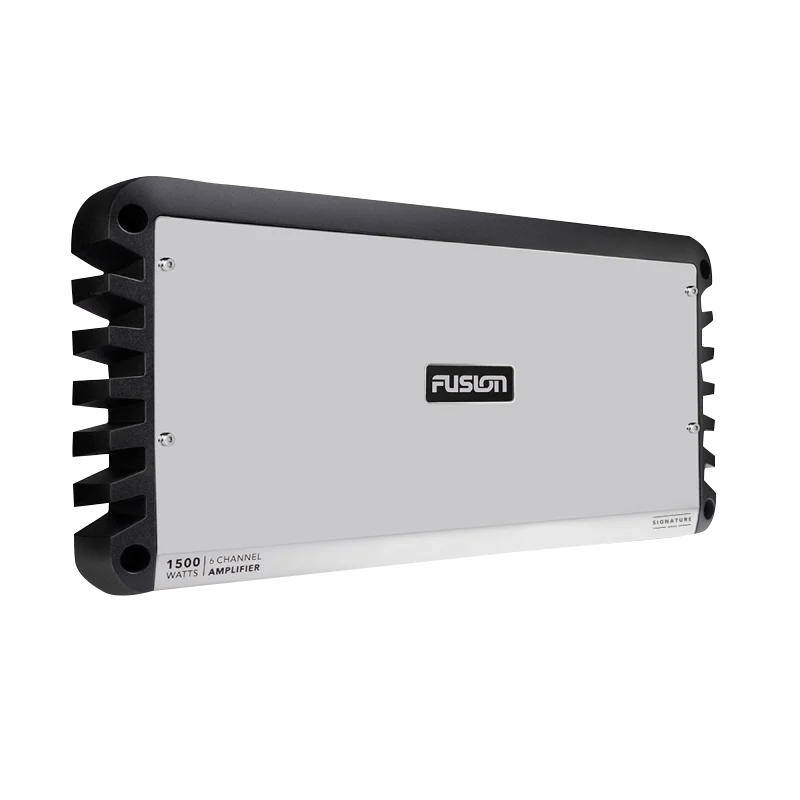 Garmin Fusion Signature Series marine amplifier, 6-channel, 1500W, silver enclosure