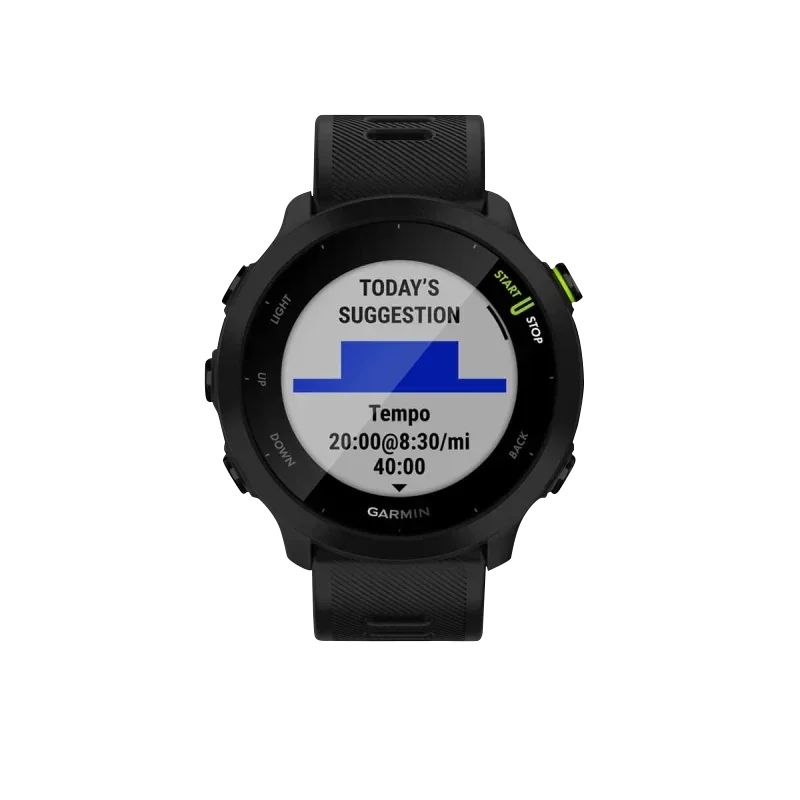 Garmin Forerunner 55 smart watch, black, certified refurbished