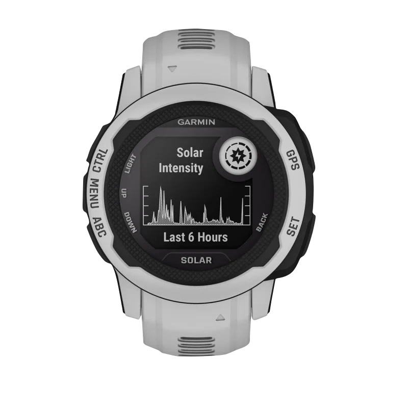 Garmin Instinct 2S Solar smartwatch, Mist Gray, Garmin Certified Refurbished