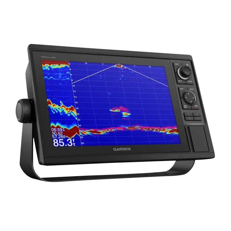 Garmin GPSMAP 1242xsv marine chartplotter with GT52HW-TM transducer, black display unit
