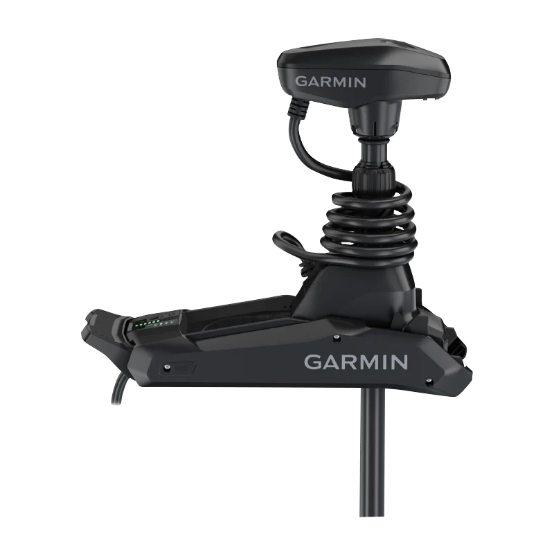 Garmin Force Kraken trolling motor, black, 63-inch shaft with GT56UHD-TR transducer.