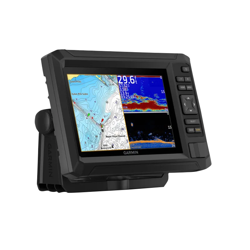 Garmin ECHOMAP UHD2 7-inch cv marine chartplotter with black rugged housing