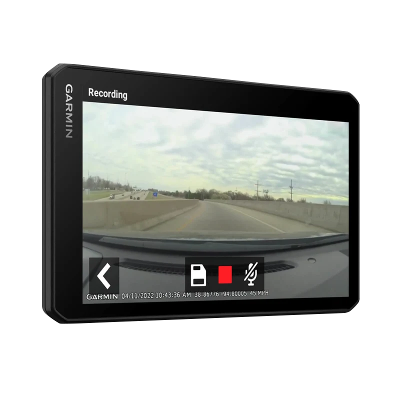 Garmin DriveCam 76 7-inch GPS Navigator with built-in dash cam, black certified refurbished