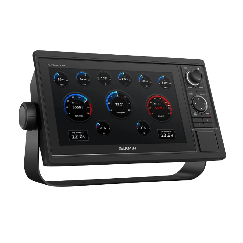 GPSMAP 1042xsv marine chartplotter from Garmin with GT52HW-TM transducer, black bezel