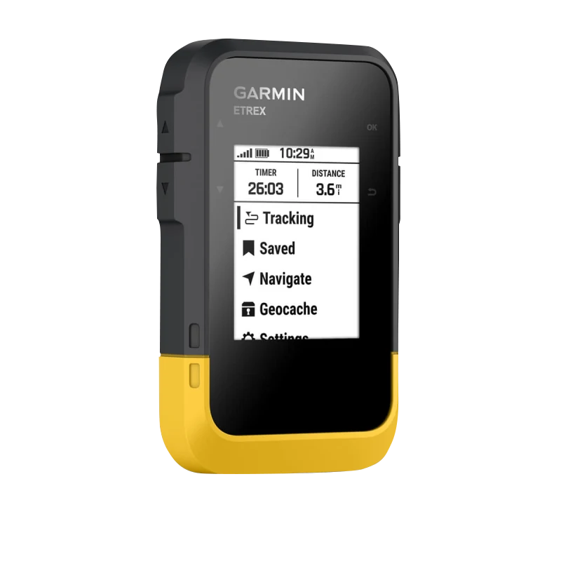 Garmin eTrex SE GPS handheld navigator with black body and yellow bumper