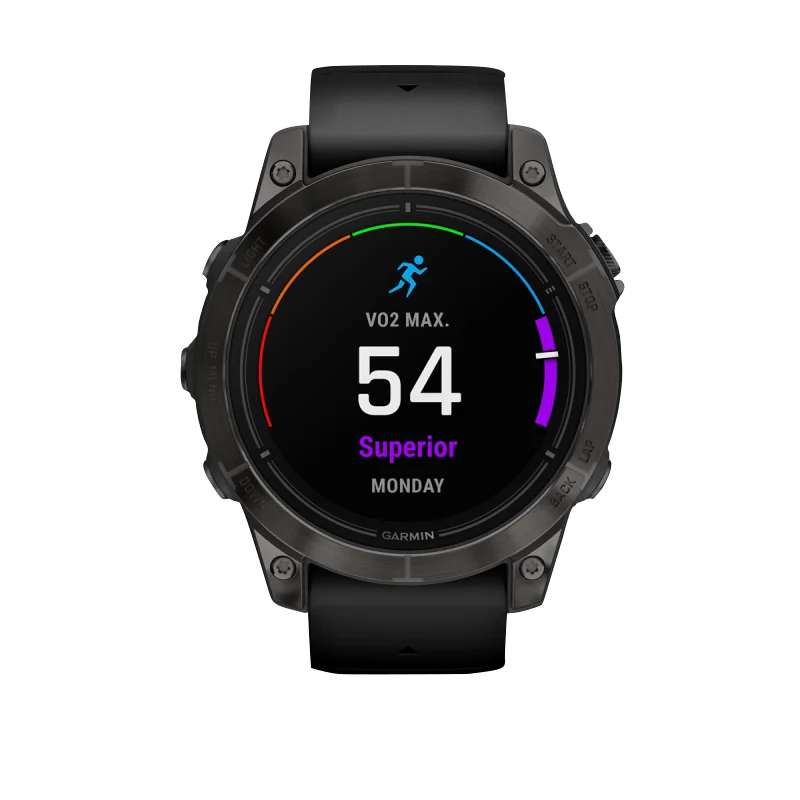 Garmin Epix Pro Gen 2 smartwatch, 47 mm Sapphire Edition in carbon gray DLC titanium with black band