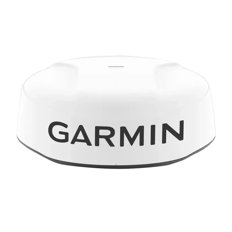 Garmin GMR 18/24 xHD3 radar radome, white dome with Garmin logo