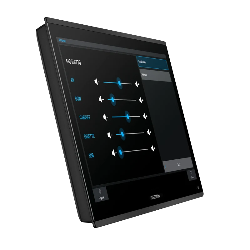 Garmin GPSMAP 9224 Premium chartplotter, black marine display featuring Navionics+ charts for coastal navigation