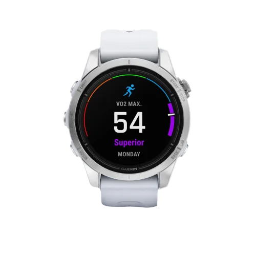Garmin Epix Pro (Gen 2), 42 mm Standard Edition Silver with Whitestone Band (010-02802-00) by Garmin