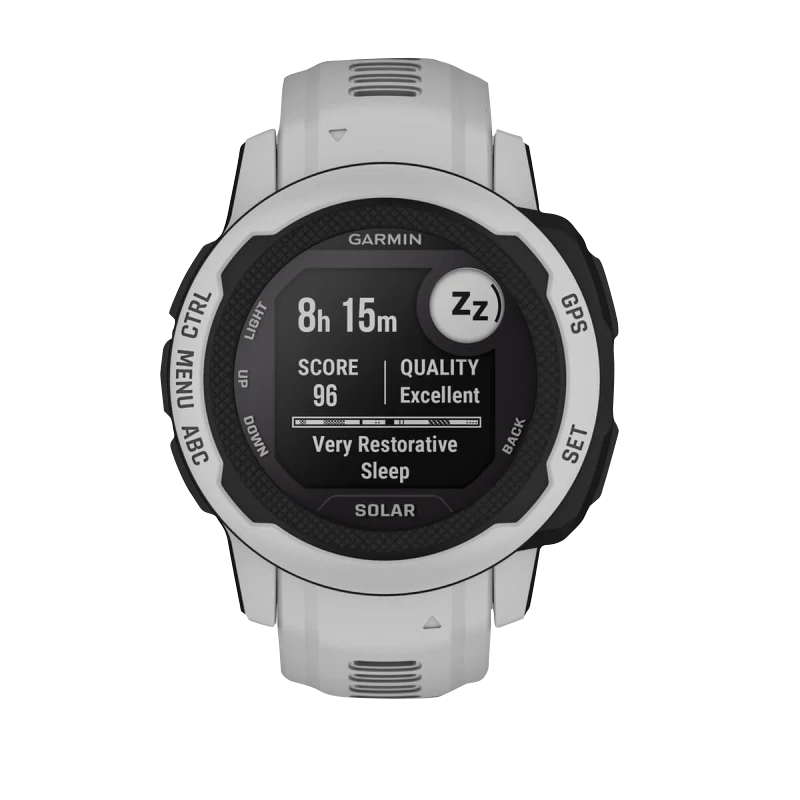 Garmin Instinct 2S Solar smartwatch, Mist Gray, Garmin Certified Refurbished