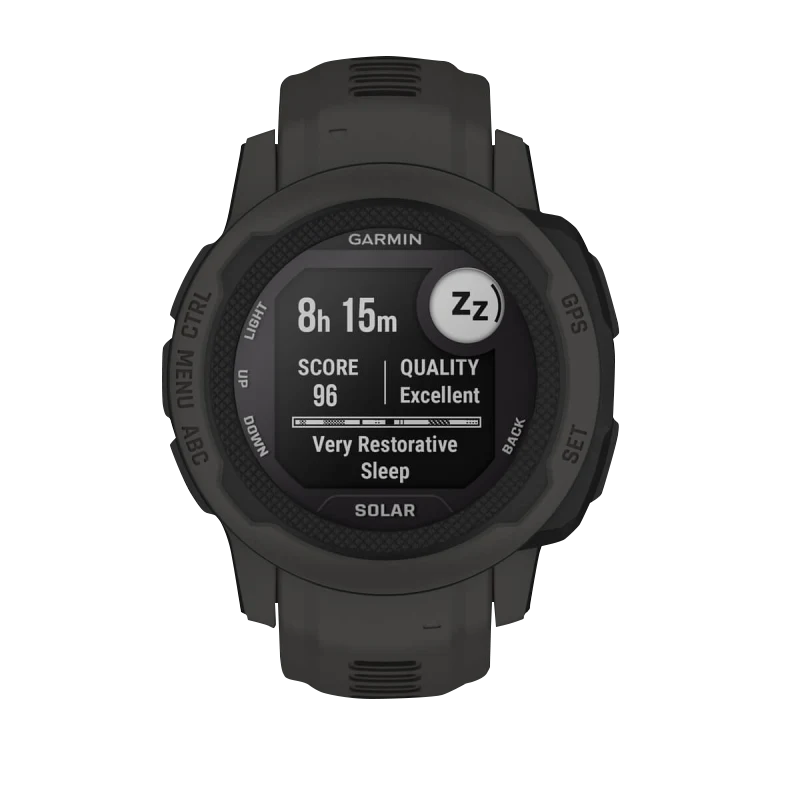 Garmin Instinct 2S Solar smartwatch, graphite, certified refurbished