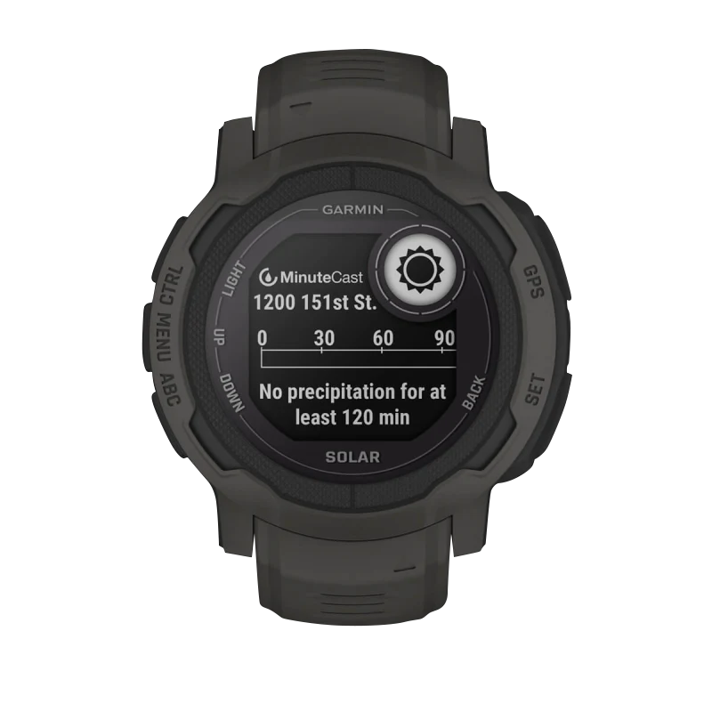 Garmin Instinct 2 Solar smart watch, graphite, certified refurbished