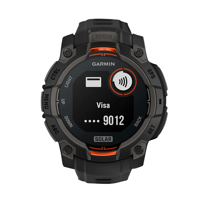 Garmin Instinct 3 Solar, (45mm) Black with Black Band (010-02934-00) by Garmin