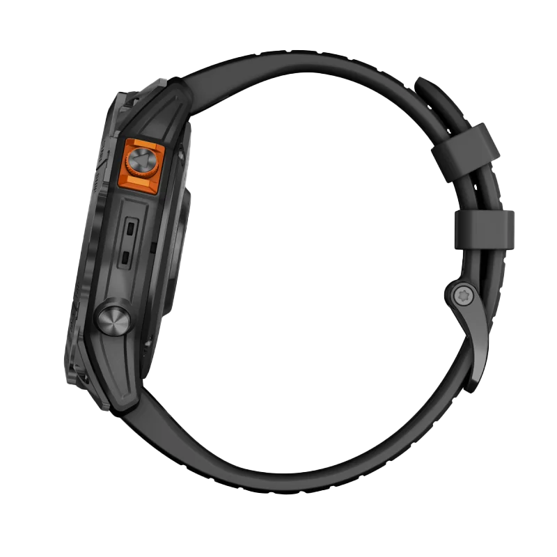 Garmin Fenix 7X Pro Solar, Slate Gray with Black Band (010-02778-00) by Garmin