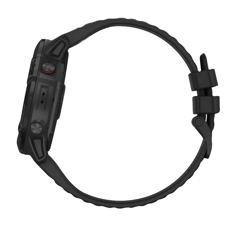Garmin Fenix 6X Pro smartwatch, black with black band, certified refurbished