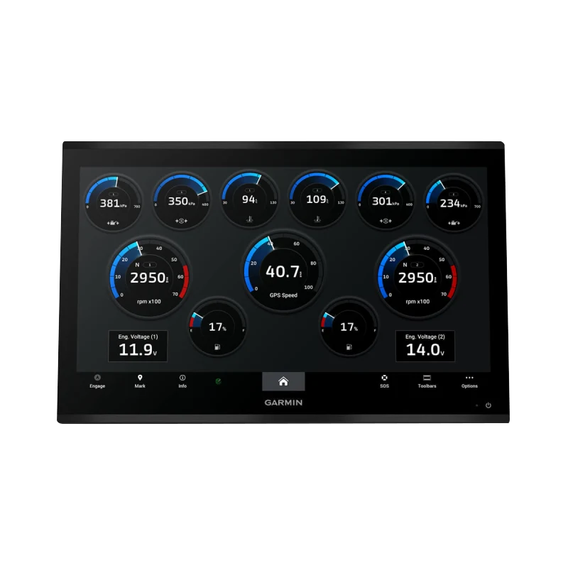 Garmin GPSMAP 9024 Premium Marine Chartplotter with Worldwide Basemap; black bezel display