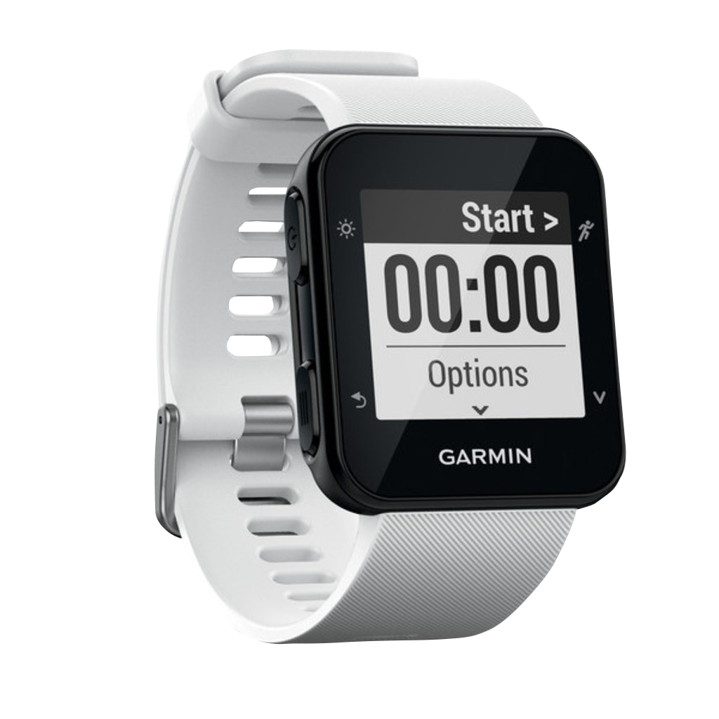 Garmin Forerunner 35 White Smartwatch with white silicone band