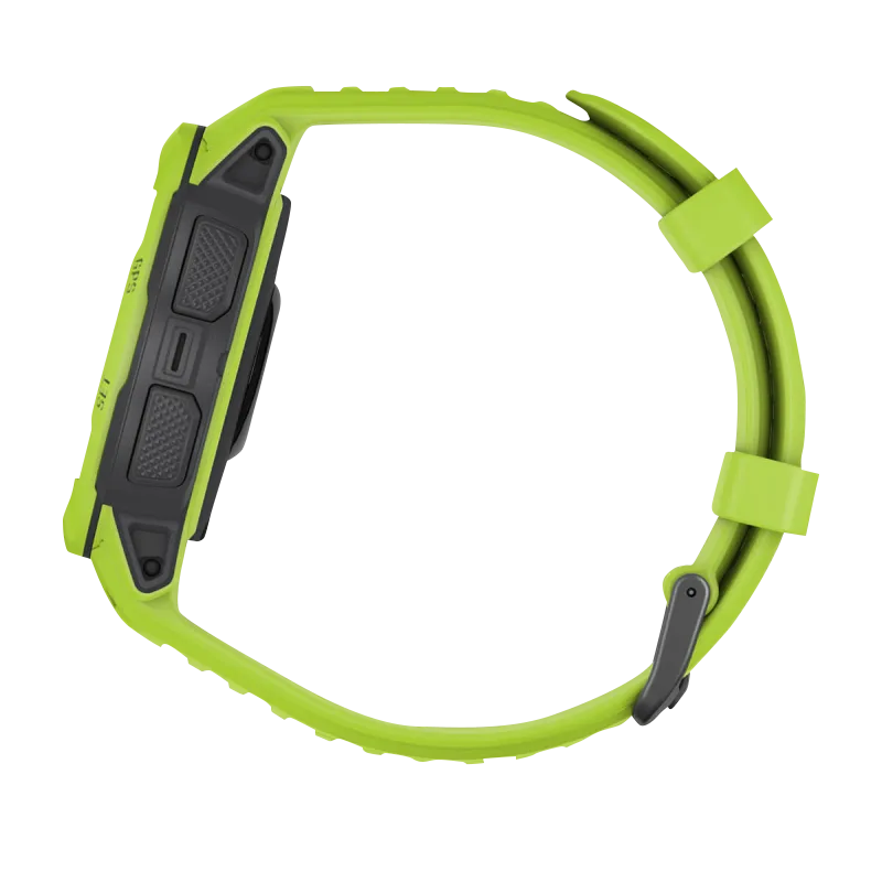 Garmin Instinct 2 smartwatch in Electric Lime, refurbished (Garmin Certified Refurbished)