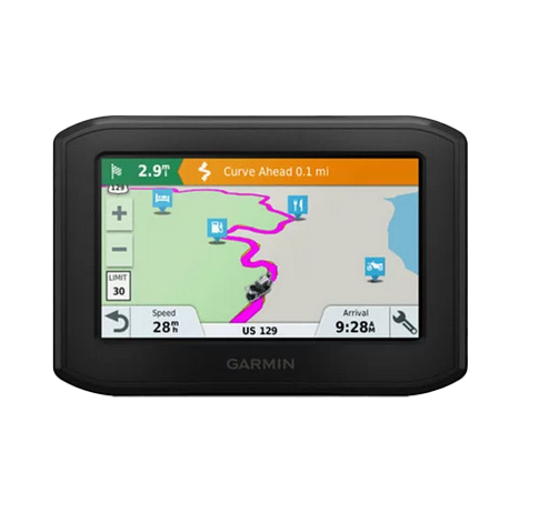Garmin Zumo 396 LMT-S GPS navigation system in black with colorful map display