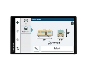 Garmin RV 780 & Traffic GPS navigation device, black.