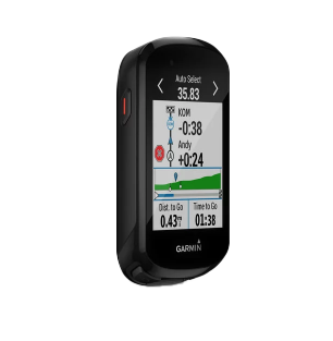 Garmin Edge 830 bicycle computer, black handheld GPS with color touchscreen display.