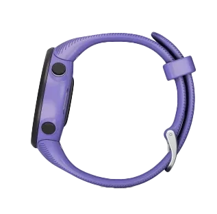 Garmin Forerunner 45S Iris smartwatch with purple silicone band