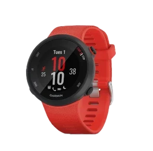 Garmin Forerunner 45 Lava Red smartwatch with red silicone strap