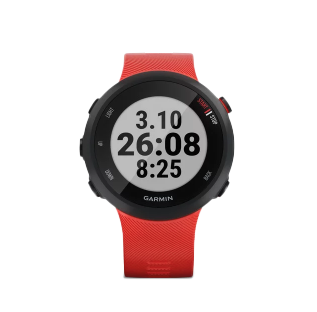 Garmin Forerunner 45 smart watch with lava red band and black bezel