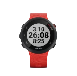 Garmin Forerunner 45 smart watch with lava red band and black bezel