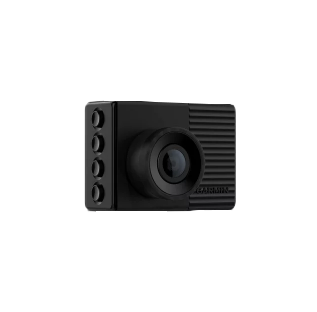 Garmin Dash Cam 56 black dash camera for vehicles with front lens and four left-side ports