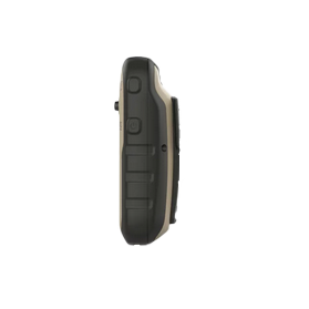 Garmin eTrex 32x GPS handheld, rugged olive-black casing.