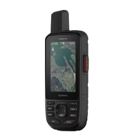 GPSMAP 66i handheld GPS by Garmin, black, certified refurbished with TOPO maps and InReach SOS