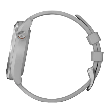 Garmin Approach S40 golf GPS smartwatch with stainless steel case and gray band