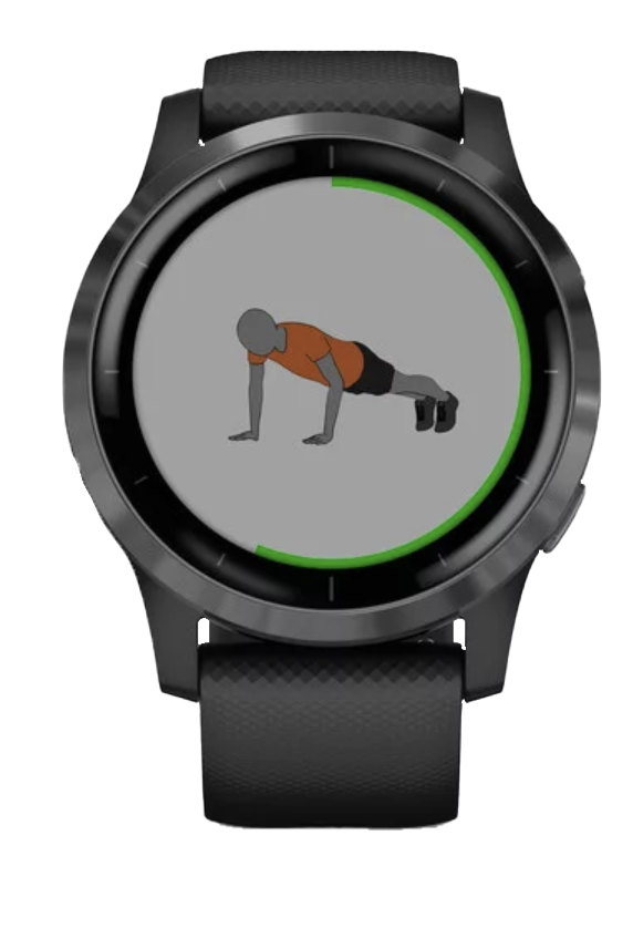 Garmin Vivoactive 4 smartwatch in slate with black band