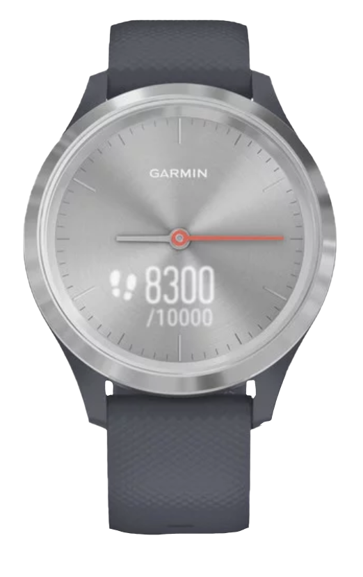 Garmin Vívomove 3S - Silver with Granite Blue Band (010-02238-00) by Garmin