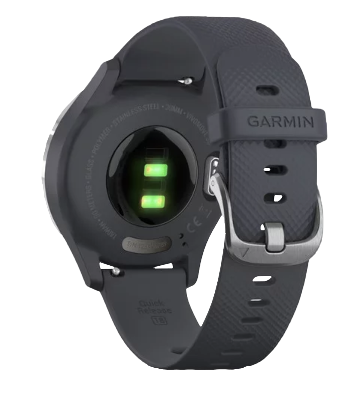 Garmin Vívomove 3S - Silver with Granite Blue Band (010-02238-00) by Garmin
