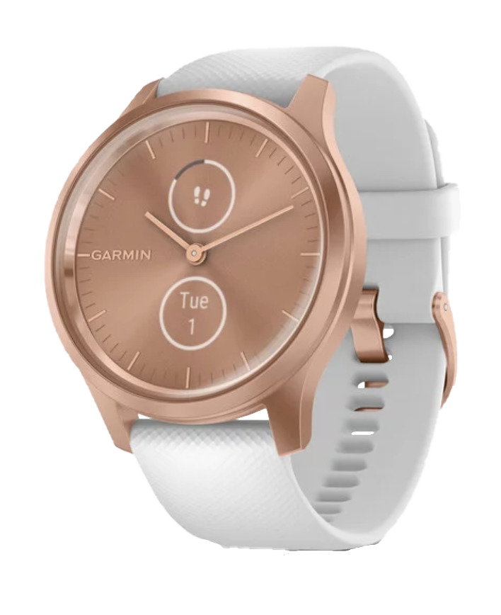 Garmin Vívomove Style, Rose Gold with White Silicone Band (Garmin Certified Refurbished) by Garmin
