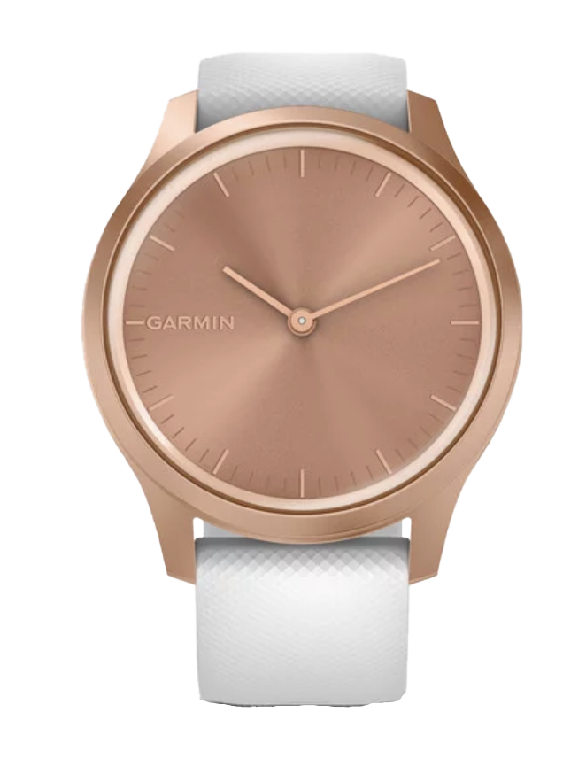 Garmin Vívomove Style, Rose Gold with White Silicone Band (Garmin Certified Refurbished) by Garmin