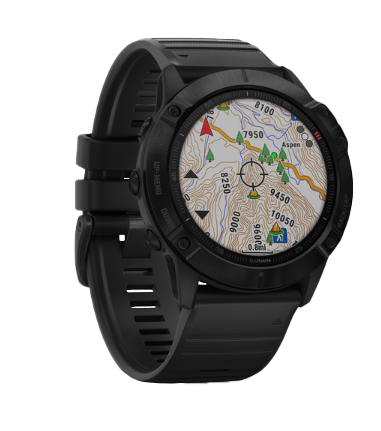 Garmin Fenix 6X Pro Black with Black Band (010-02157-00) by Garmin