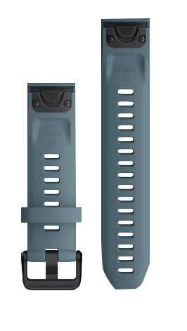 Garmin Quickfit 20 watch bands Lakeside Blue silicone, set of 2